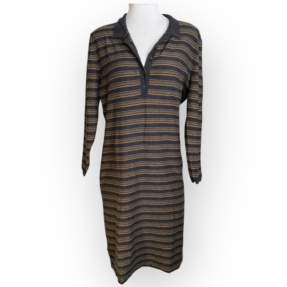 WRAP London Long Sleeve Striped Shirt Dress Size Medium‎